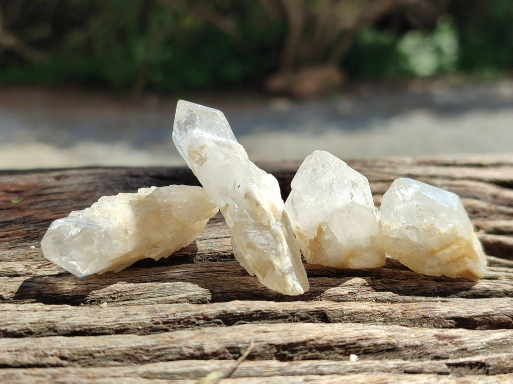 Natural Cascading White Candle Quartz Crystals x 70 From Antsirabe, Madagascar
