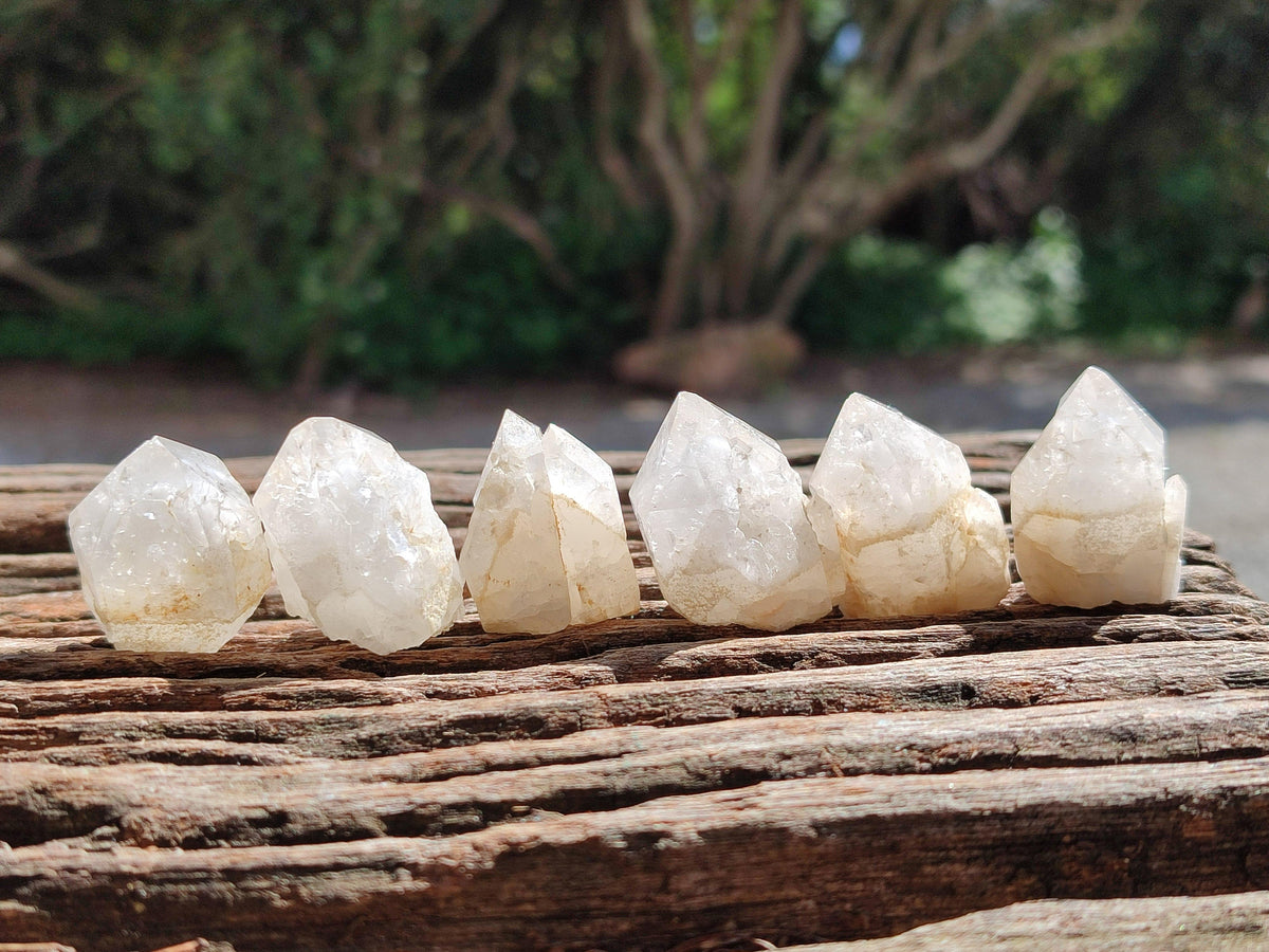 Natural Cascading White Candle Quartz Crystals x 70 From Antsirabe, Madagascar