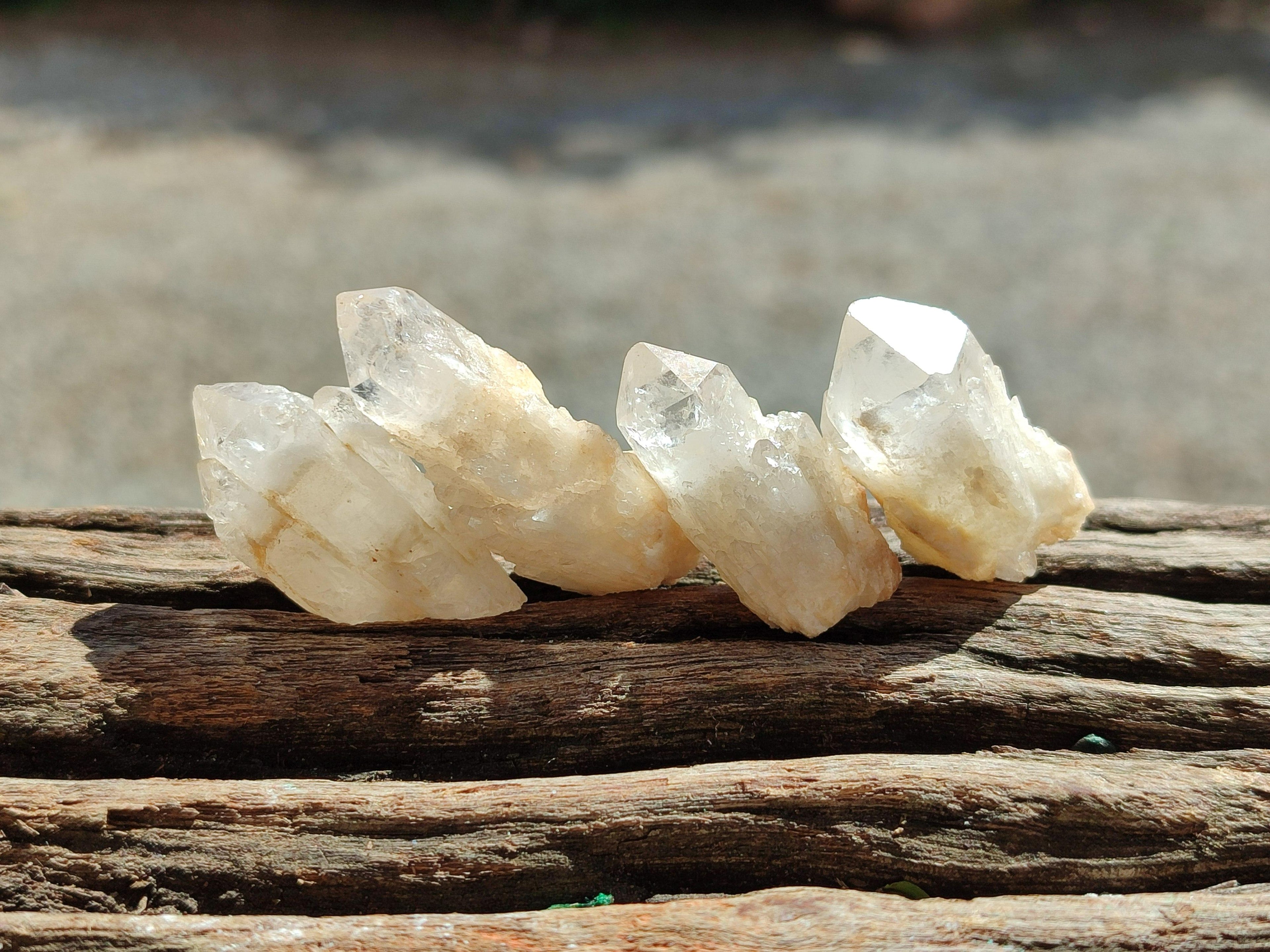 Natural Cascading White Candle Quartz Crystals x 70 From Antsirabe, Madagascar