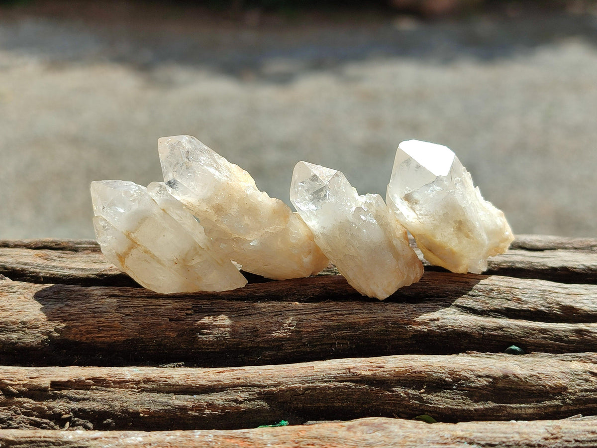 Natural Cascading White Candle Quartz Crystals x 70 From Antsirabe, Madagascar