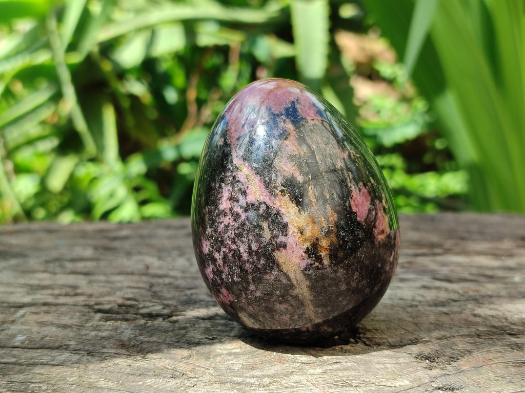 Polished Rhodonite Eggs x 6 From Ambindavato, Madagascar