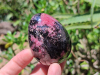 Polished Rhodonite Eggs x 6 From Ambindavato, Madagascar