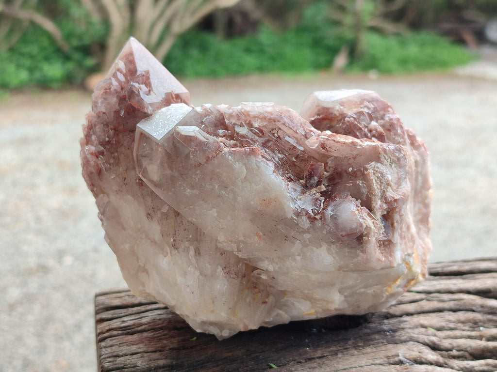 Natural Large Red Hematoid Quartz Clusters x 2 From Karoi, Zimbabwe