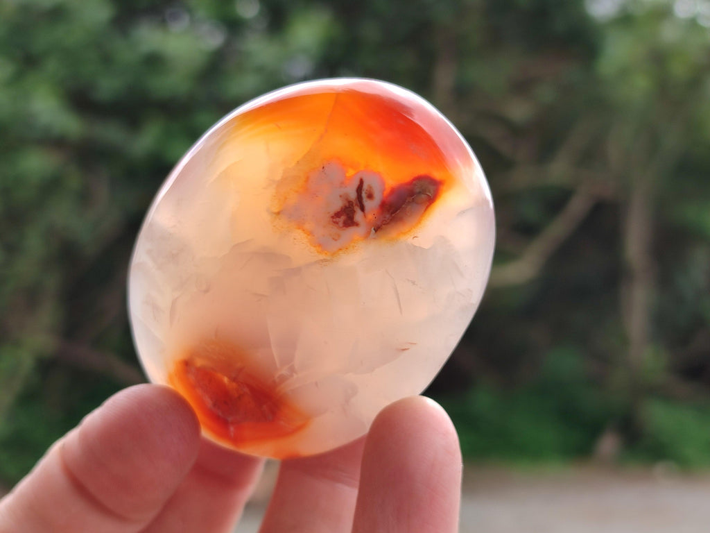 Polished Carnelian Agate Gemstone Galets x 20 From Madagascar