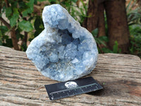 Natural Blue Celestite Geode Specimens x 2 From Sakoany, Madagascar