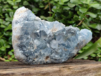 Natural Blue Celestite Geode Specimens x 2 From Sakoany, Madagascar