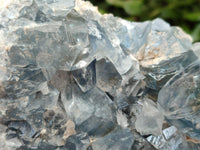 Natural Blue Celestite Geode Specimens x 2 From Sakoany, Madagascar