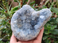Natural Blue Celestite Geode Specimens x 2 From Sakoany, Madagascar