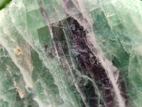 Polished On One Side Watermelon Fluorite Slices x 3 From Uis, Namibia