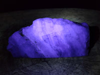 Polished On One Side Watermelon Fluorite Slices x 3 From Uis, Namibia