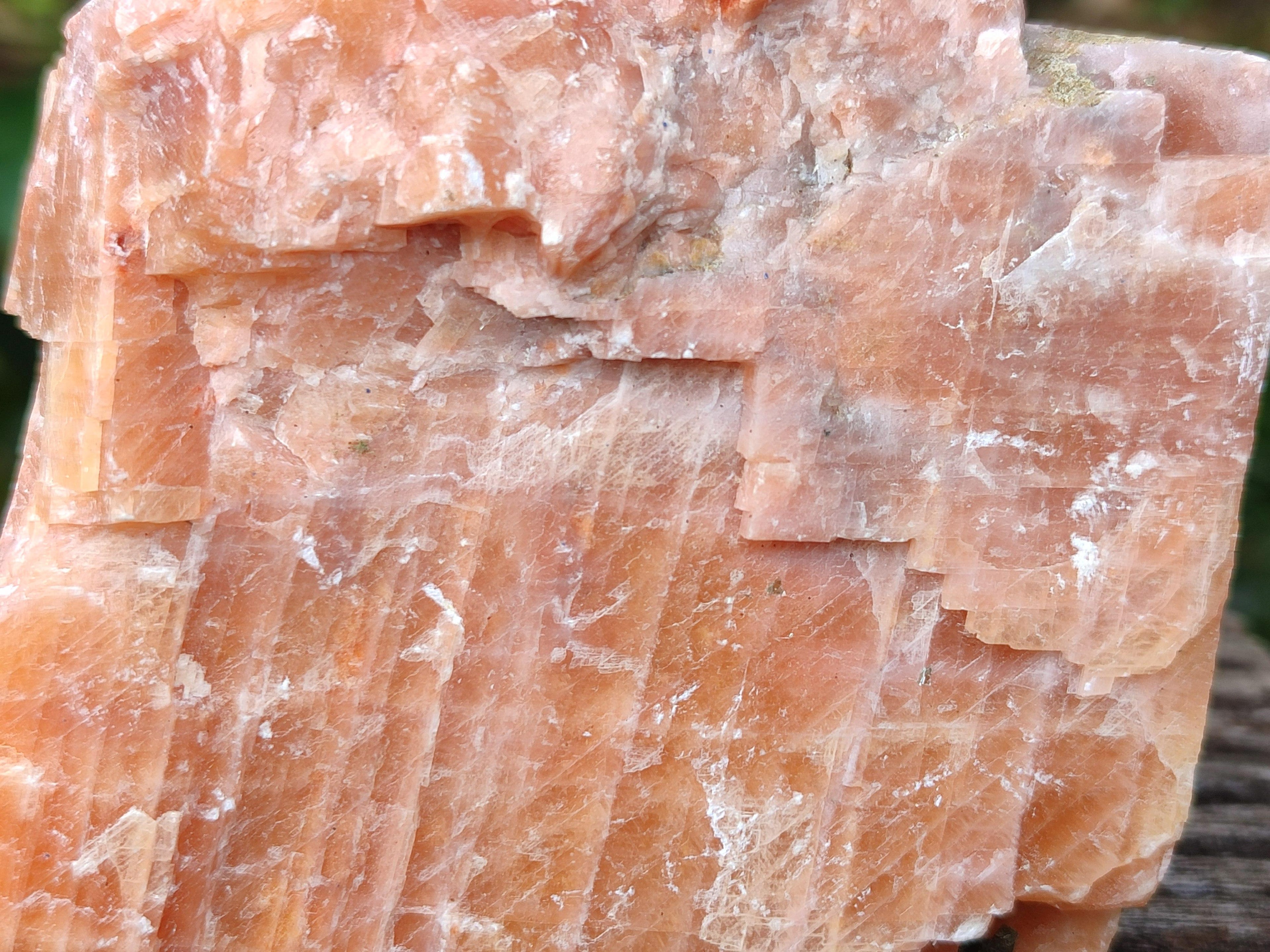 Natural Sunset Orange Calcite Specimens x 4 From Spitzkop, Namibia