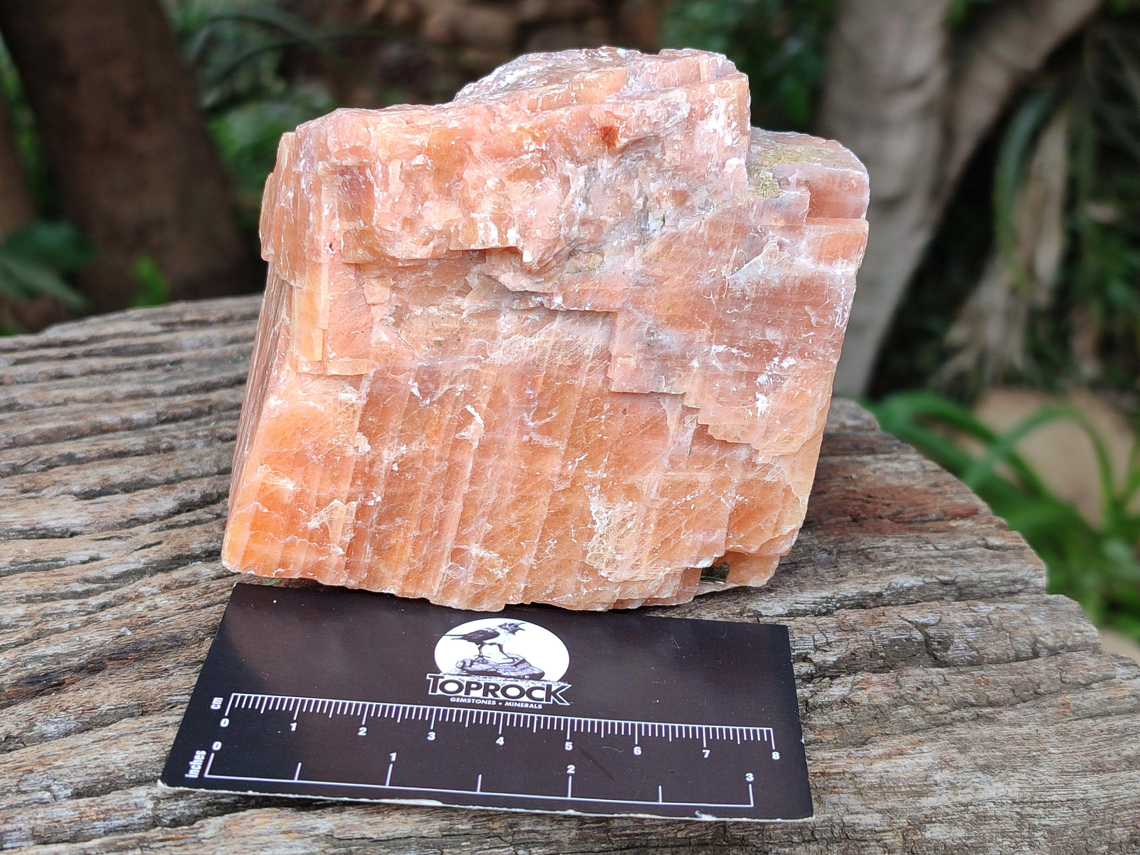 Natural Sunset Orange Calcite Specimens x 4 From Spitzkop, Namibia