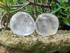 Polished Clear Quartz Galets x 6 From Madagascar