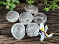 Polished Clear Quartz Galets x 6 From Madagascar