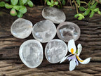Polished Clear Quartz Galets x 6 From Madagascar