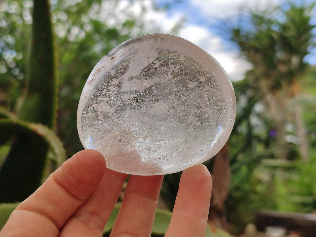 Polished Clear Quartz Galets x 6 From Madagascar