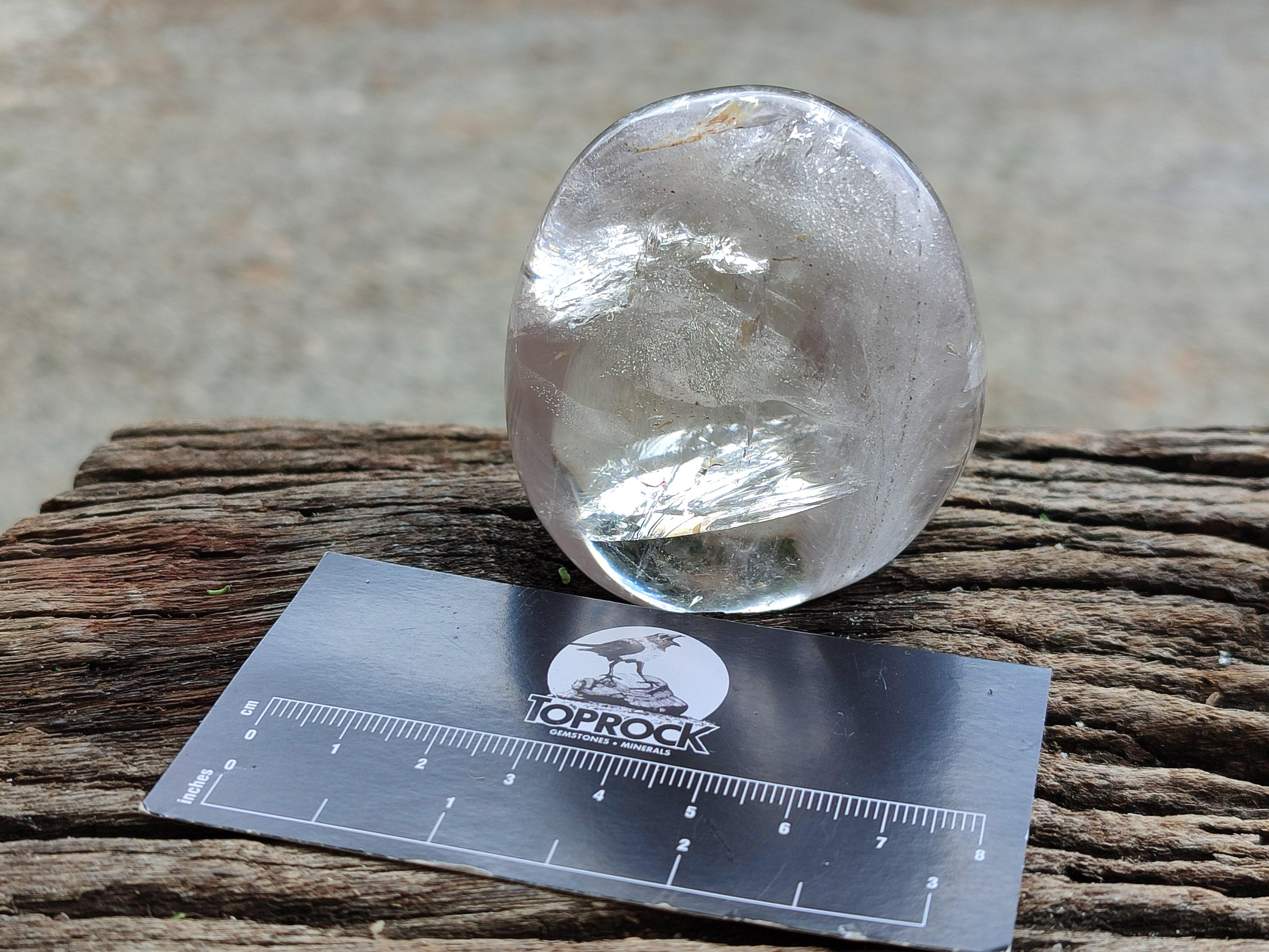 Polished Clear Quartz Galets x 6 From Madagascar