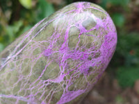 Polished Stichtite Standing Free Forms x 3 From Barberton, South Africa