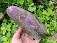 Polished Stichtite Standing Free Forms x 3 From Barberton, South Africa