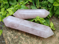 Polished Double Terminated Rose Quartz Crystals x 6 From Madagascar