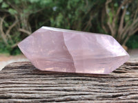 Polished Double Terminated Rose Quartz Crystals x 6 From Madagascar