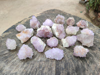 Natural Sunburst Amethyst Spirit Clusters x 20 From Boekenhouthoek, South Africa