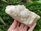 Natural White Phantom Cascading Candle Quartz Clusters x 3 From Antsirabe, Madagascar