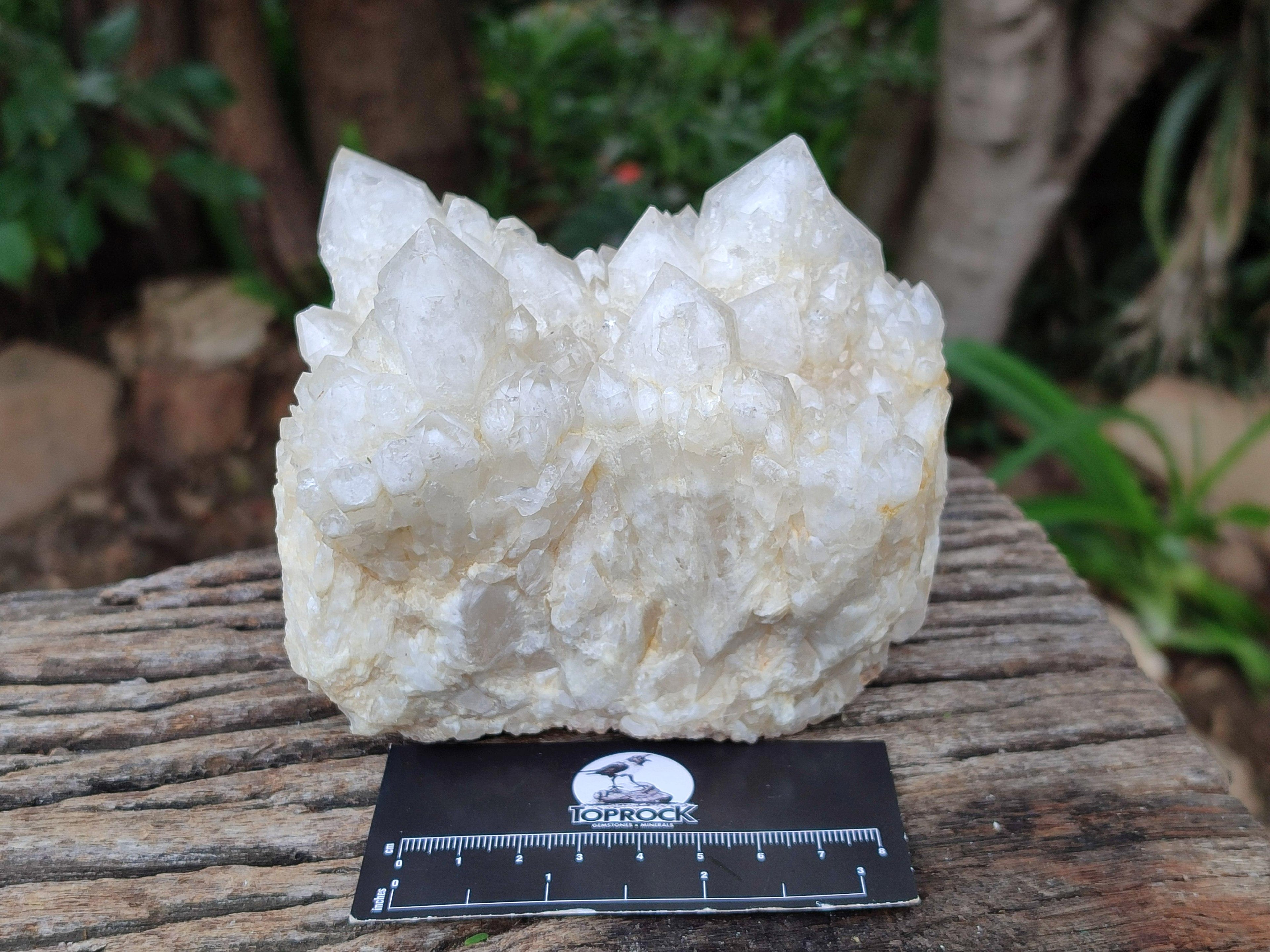 Natural White Phantom Cascading Candle Quartz Clusters x 3 From Antsirabe, Madagascar