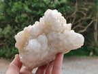 Natural White Phantom Cascading Candle Quartz Clusters x 3 From Antsirabe, Madagascar