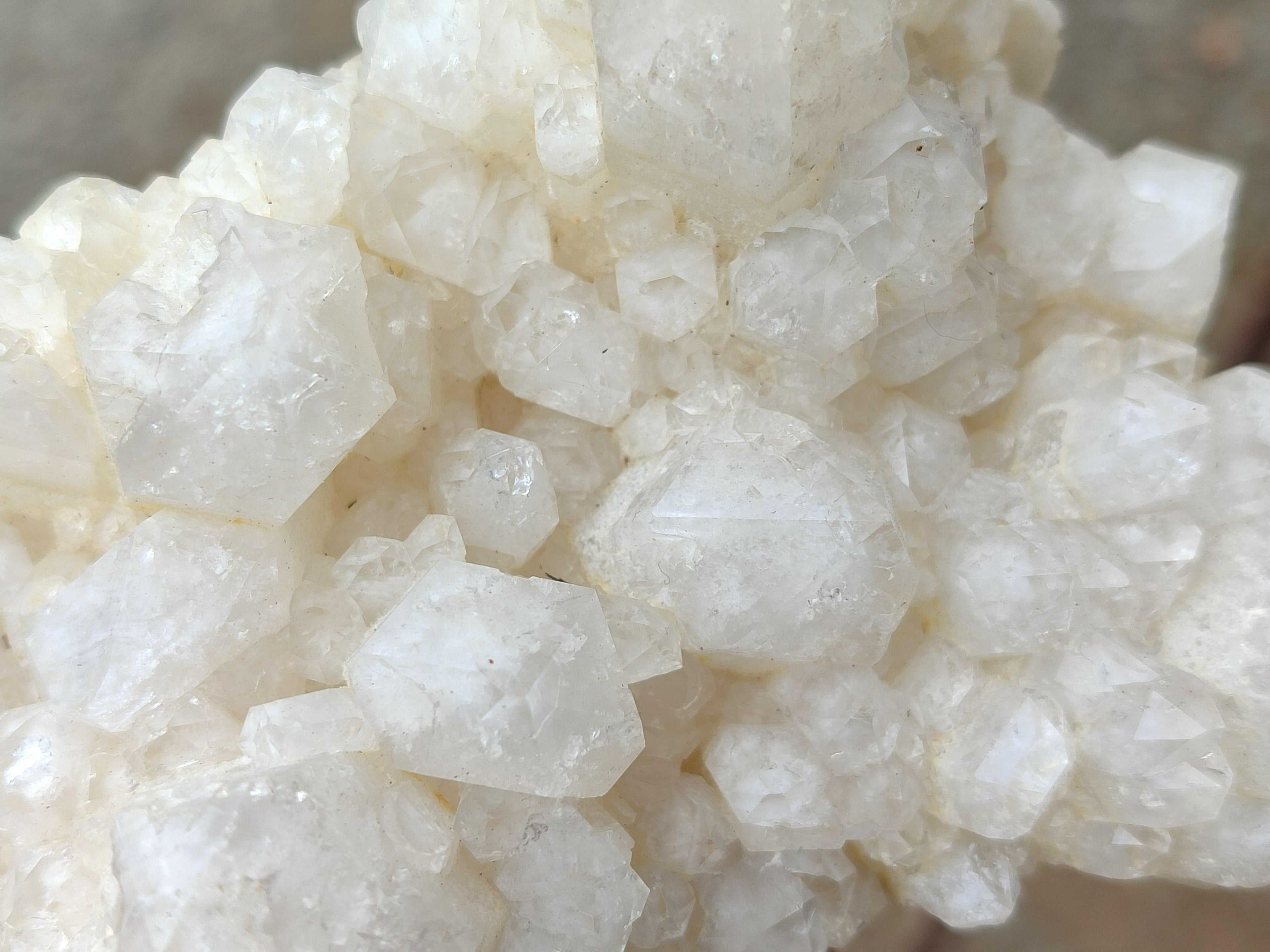 Natural White Phantom Cascading Candle Quartz Clusters x 3 From Antsirabe, Madagascar