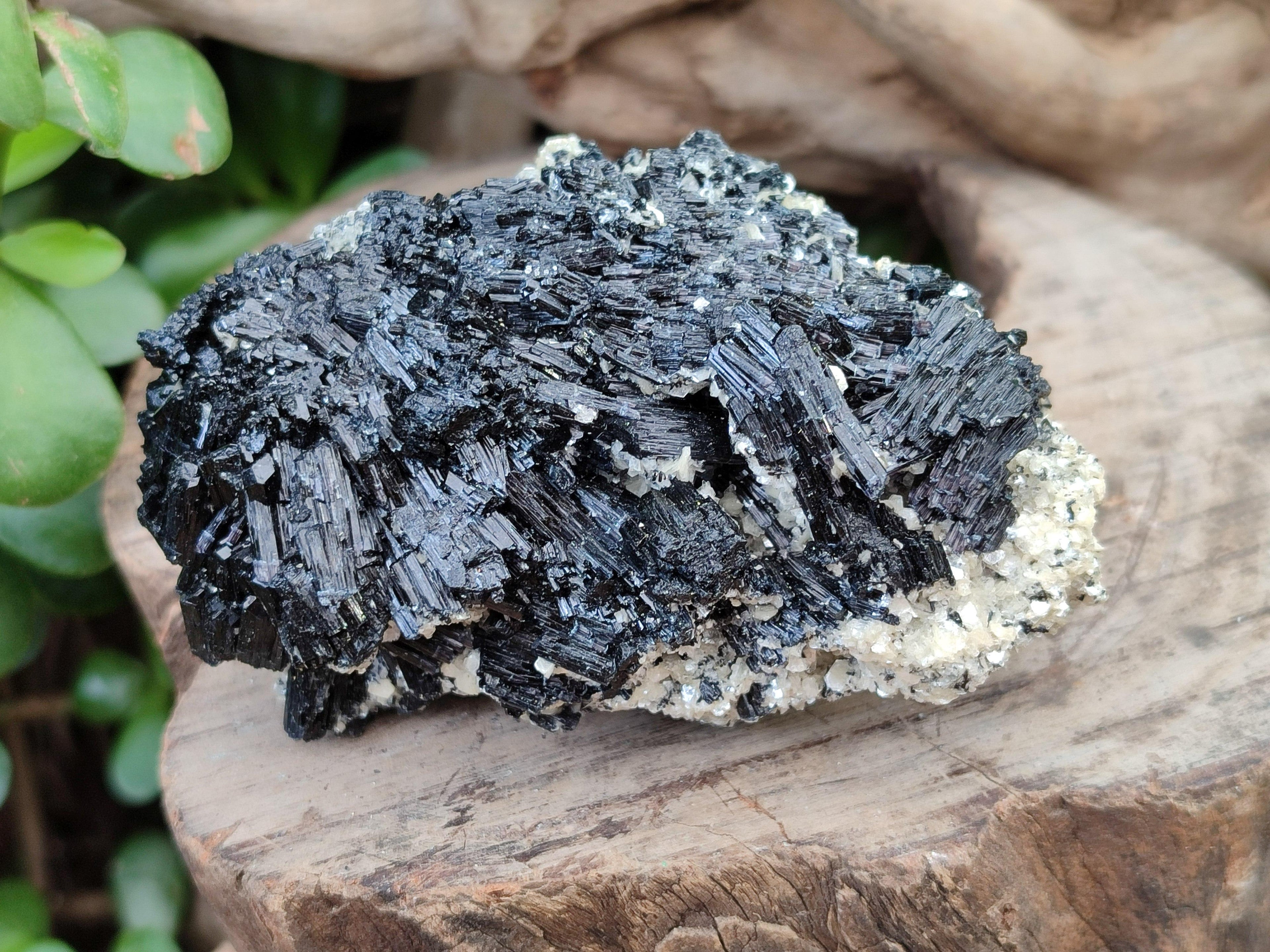 Natural Schorl Black Tourmaline Specimens x 3 From Erongo, Namibia