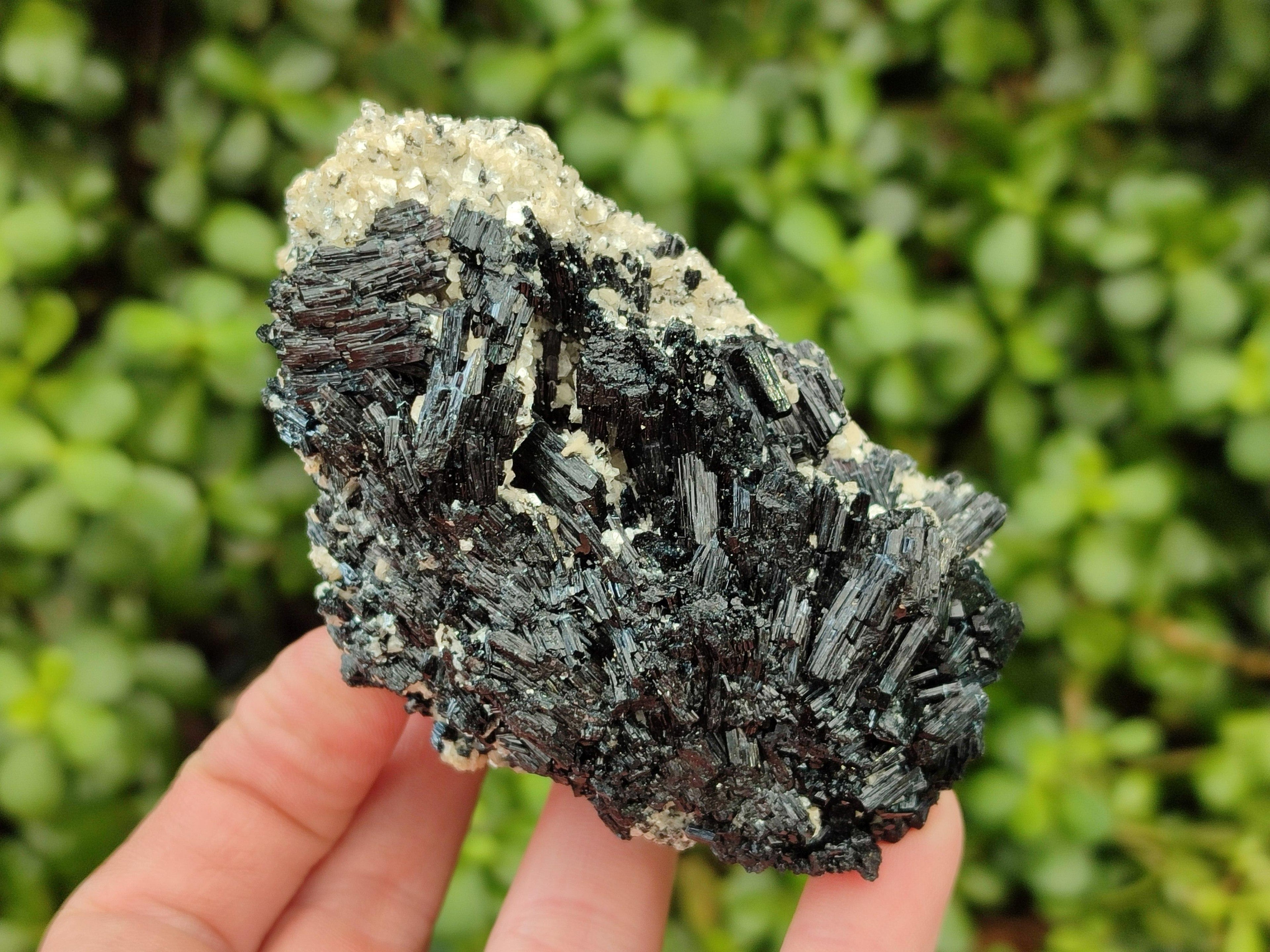 Natural Schorl Black Tourmaline Specimens x 3 From Erongo, Namibia