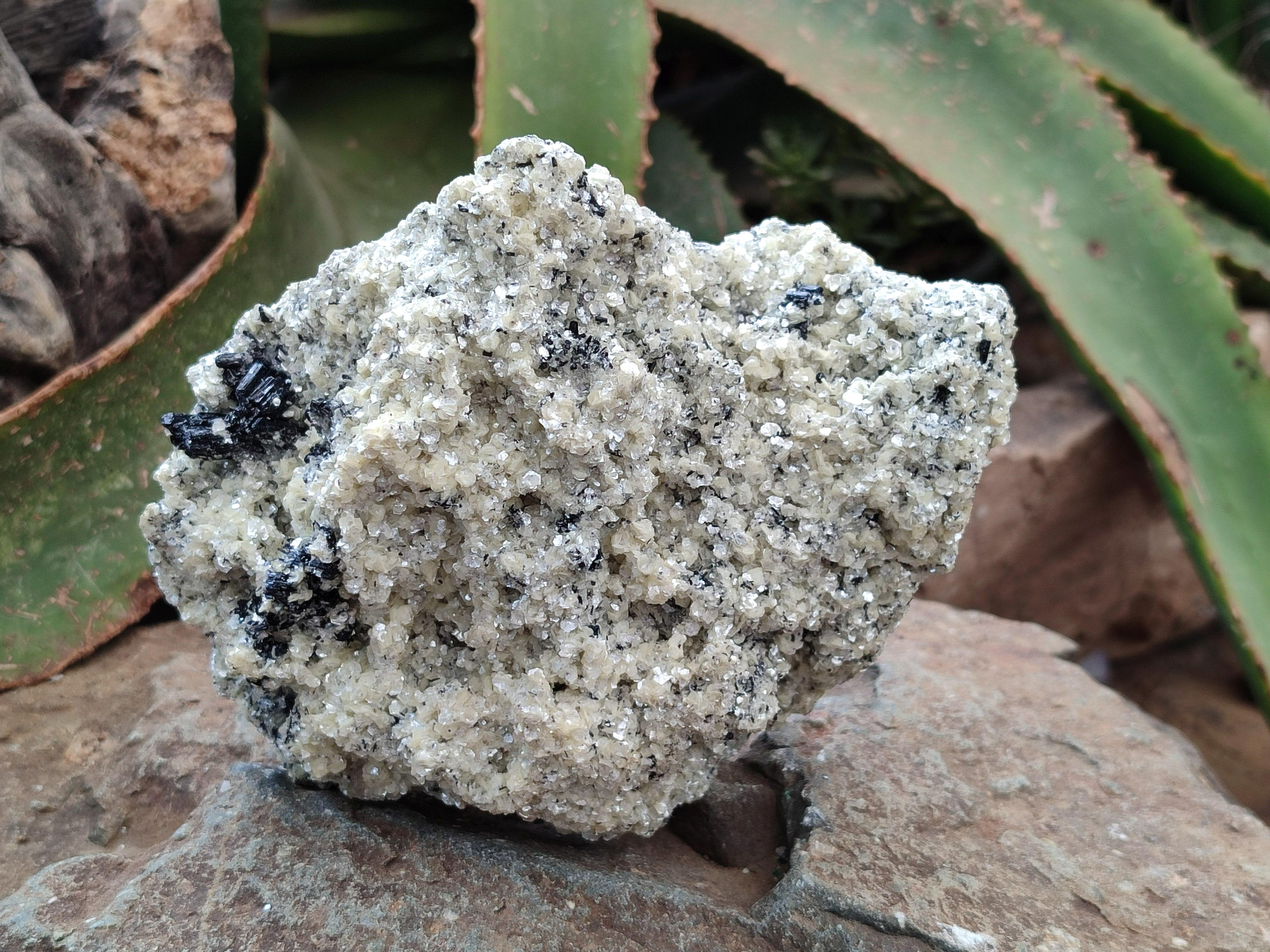 Natural Schorl Black Tourmaline Specimens x 3 From Erongo, Namibia
