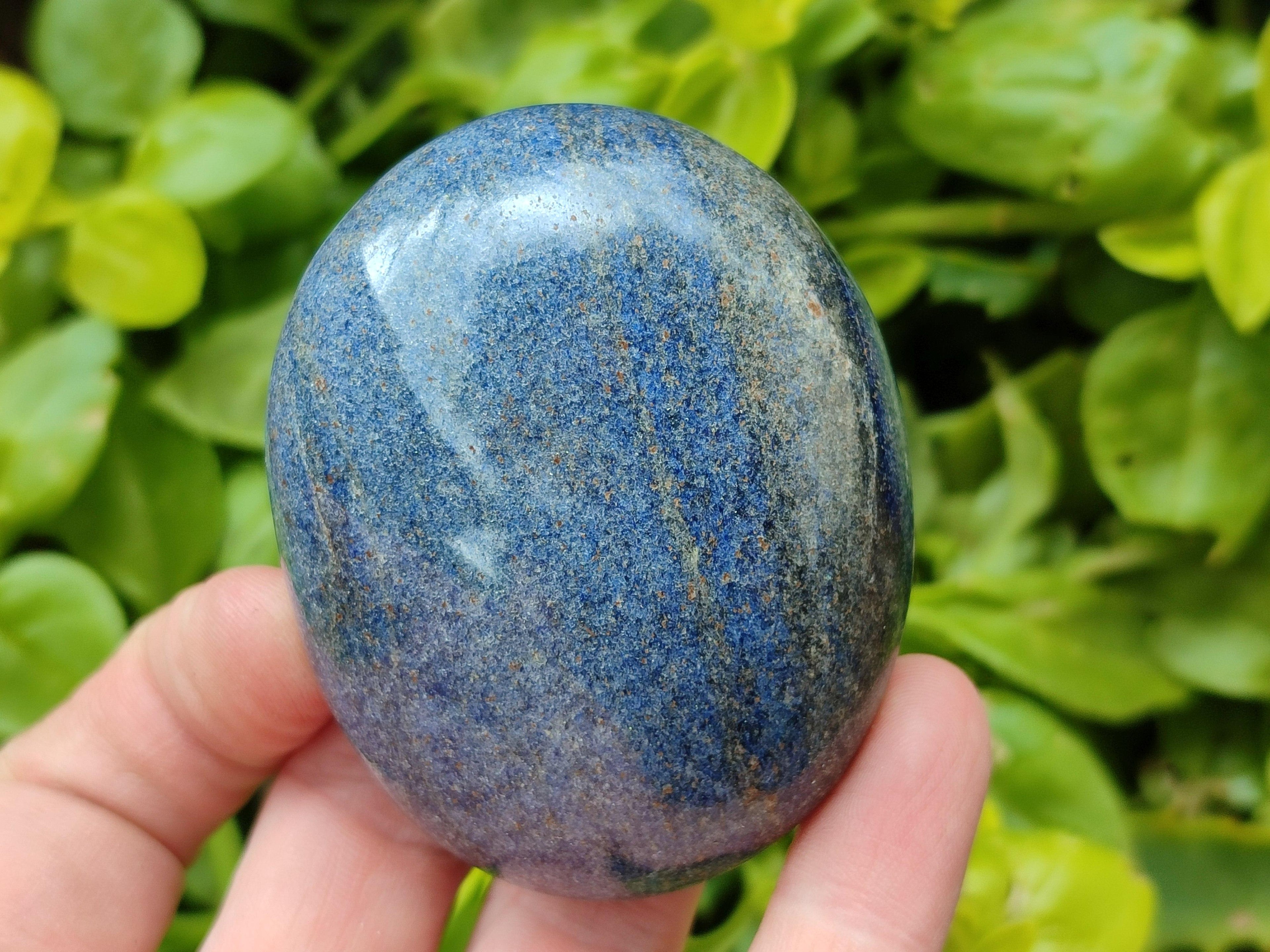 Polished Lazulite Galets x 12 From Madagascar