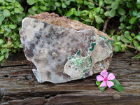 Natural Drusy Coated Copper Dolomite with Malachite Specimen x 1 From Lupoto Mine, Congo
