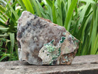 Natural Drusy Coated Copper Dolomite with Malachite Specimen x 1 From Lupoto Mine, Congo