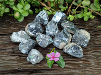 Natural Bright Silver Lead Galena Cobbed Specimens x 12 From Kaokoveld, Namibia