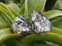 Natural Bright Silver Lead Galena Cobbed Specimens x 12 From Kaokoveld, Namibia