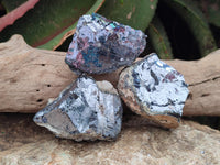 Natural Bright Silver Lead Galena Cobbed Specimens x 12 From Kaokoveld, Namibia