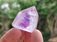 Polished Window Amethyst Crystals x 35 From Akansobe, Madagascar