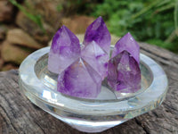Polished Window Amethyst Crystals x 35 From Akansobe, Madagascar