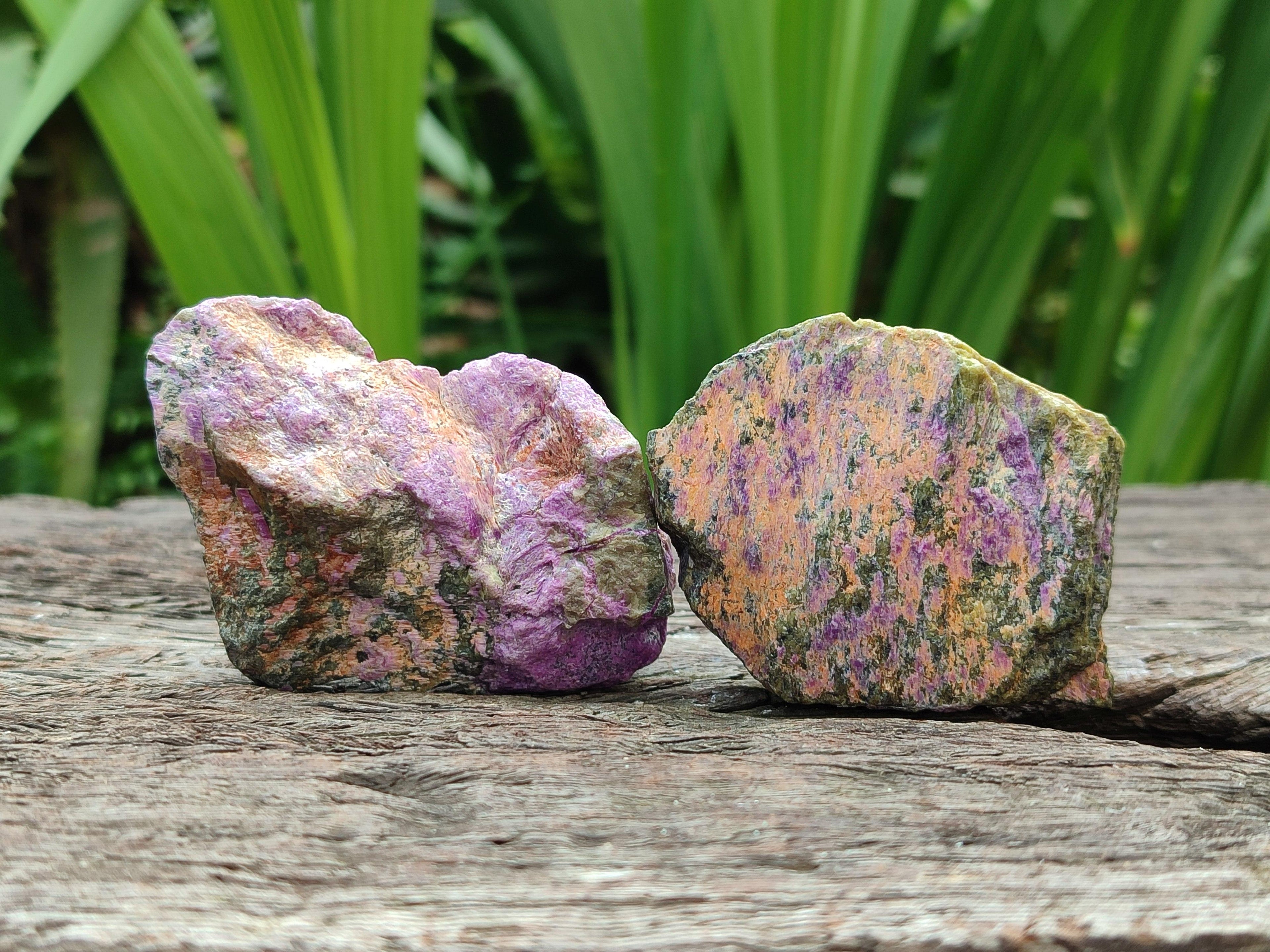 Natural Stichtite Cobbed Specimens x 35 From Barberton, South Africa