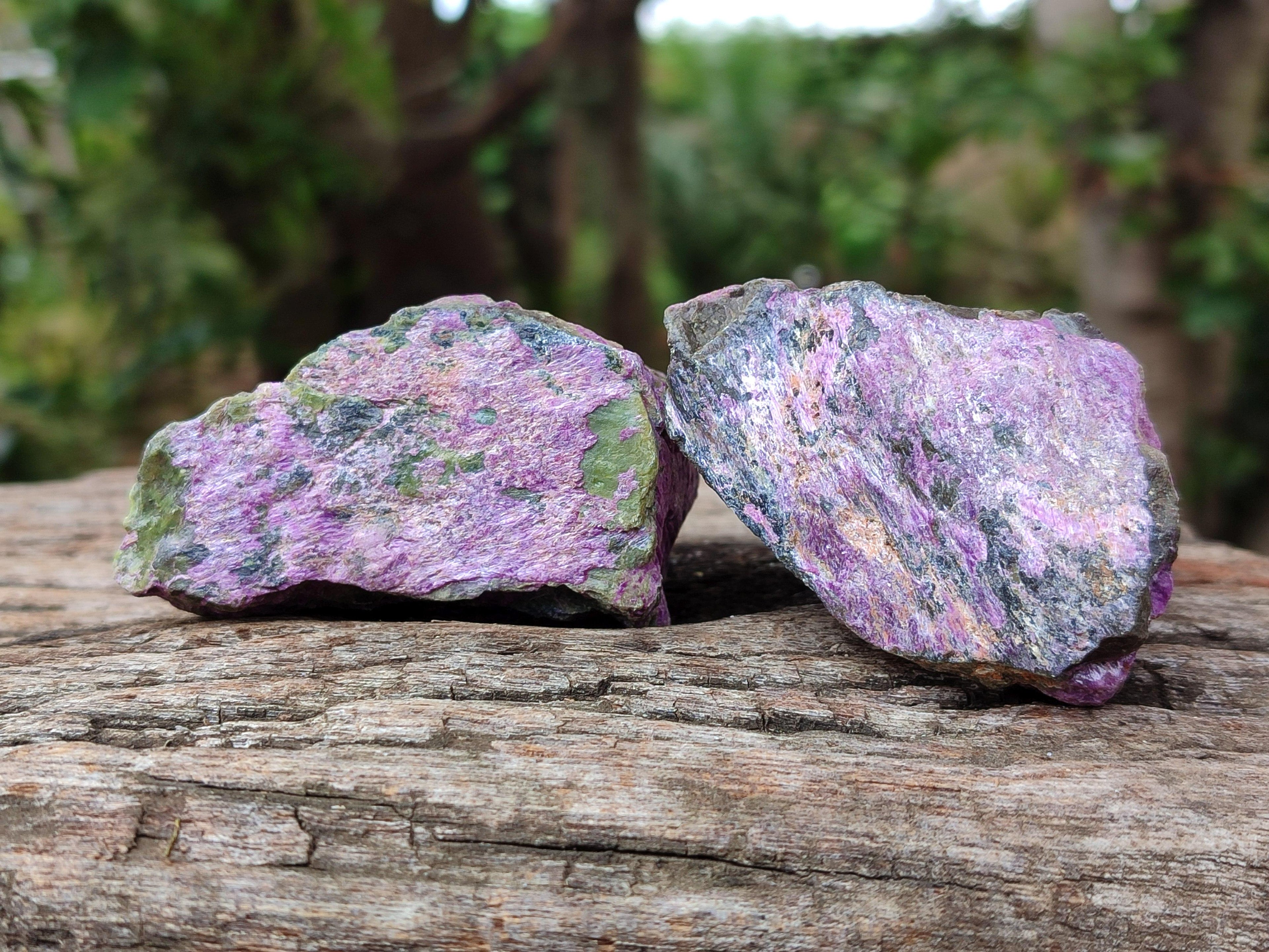 Natural Stichtite Cobbed Specimens x 35 From Barberton, South Africa