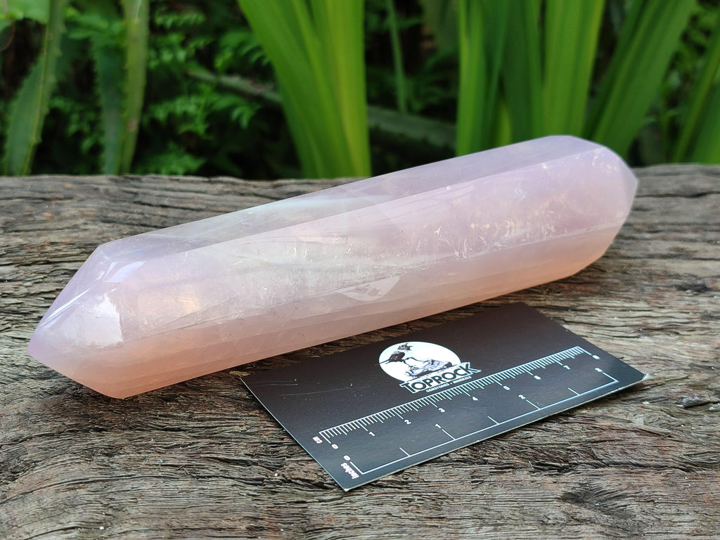 Polished Double Terminated Rose Quartz Crystals x 4 From Madagascar - Toprock Gemstones and Minerals 