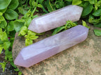Polished Double Terminated Rose Quartz Crystals x 4 From Madagascar - Toprock Gemstones and Minerals 