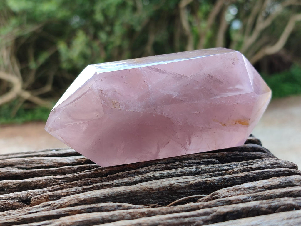 Polished Double Terminated Rose Quartz Crystals x 4 From Madagascar - Toprock Gemstones and Minerals 