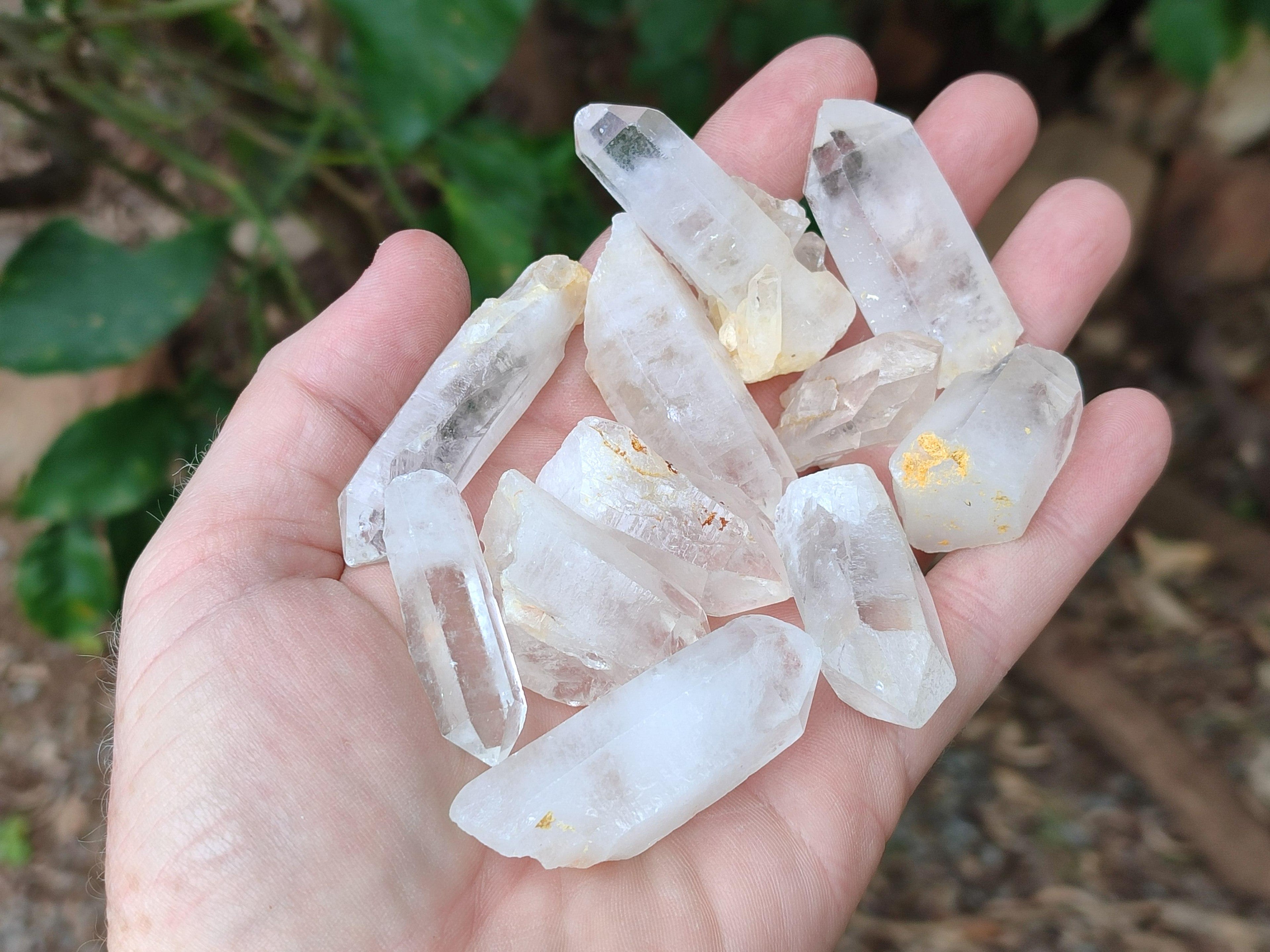 Natural Small Clear Quartz Crystals x 70 From Madagascar