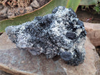 Natural Schorl Black Tourmaline With Hyalite And Mica x 1 From Erongo, Namibia