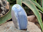 Polished Blue Lace Agate Standing Free Form x 1 From Nsanje, Malawi