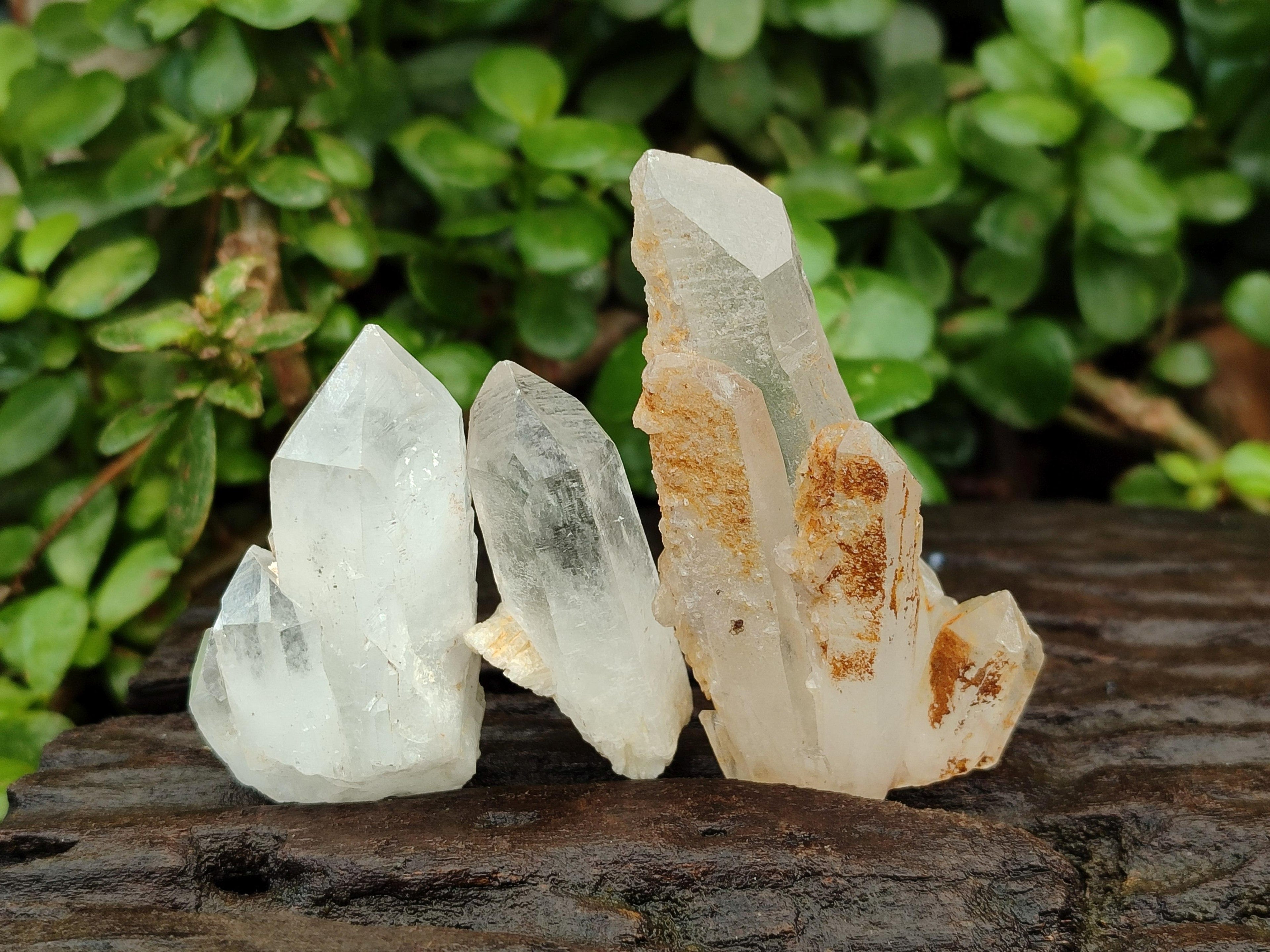 Natural Clear Quartz Crystals x 16 From Madagascar - Toprock Gemstones and Minerals 